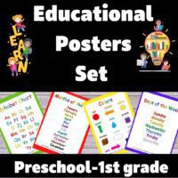 10 Educational Posters Set