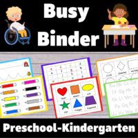 Busy Binder | Morning Binder For Preschool/Prekindergarten/Kindergarten