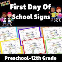 First Day Of School | Back To School Sign