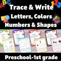 Trace and Write: I Know My... Letters, Numbers, Shapes, and Colors