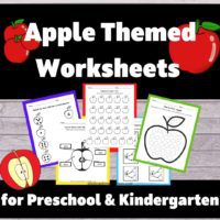 Apple/Fall/September Theme Morning Work, Busy Work for Preschool, Prek, Kindergarten